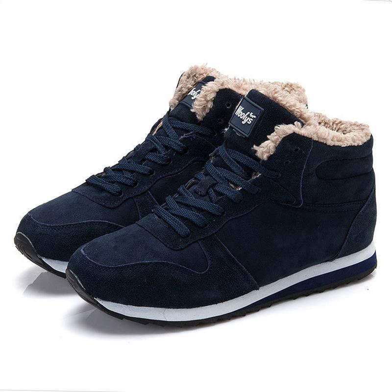 Cashmere Lined Suede High Top Shoes - Bazaare Mart