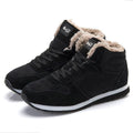 Cashmere Lined Suede High Top Shoes Black lamb wool Bazaare Mart Fleece Lined Suede Shoes