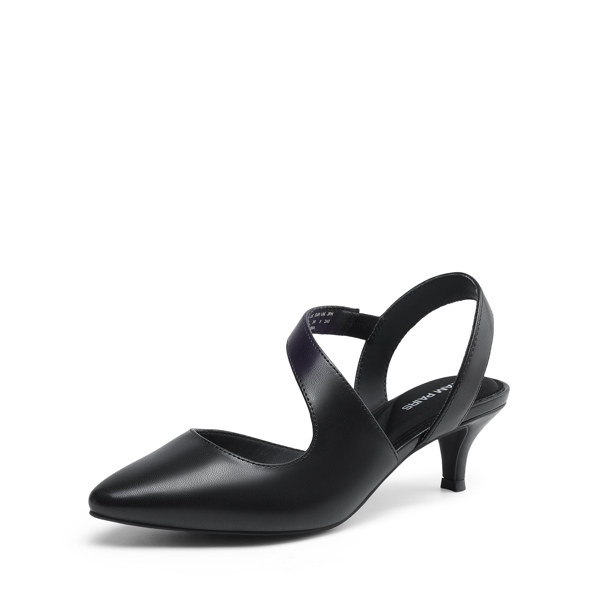 Low Kitten Heel Strappy Pumps