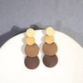 Macaron Wafer Tassel Stud Earrings Korean Style E36333 Bazaare Mart Tassel Earrings