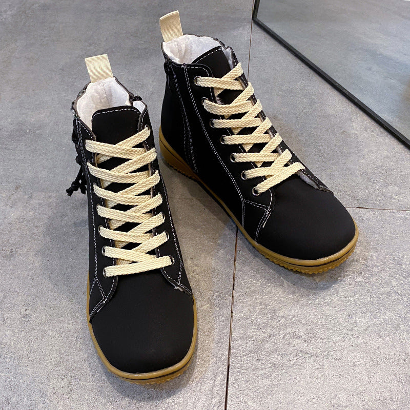 Fleece Lined Zip Ankle Boots