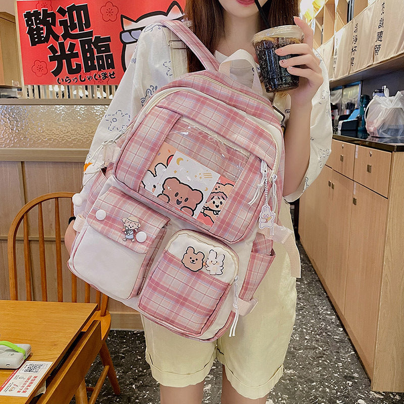 Plaid Junior High Backpacks