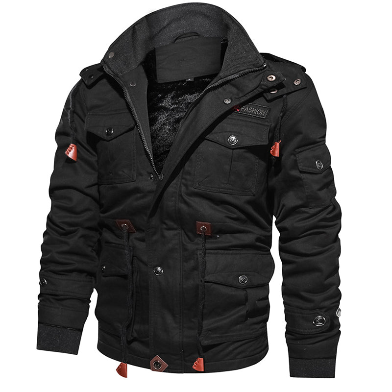 Men's Hooded Thermal Military Jacket