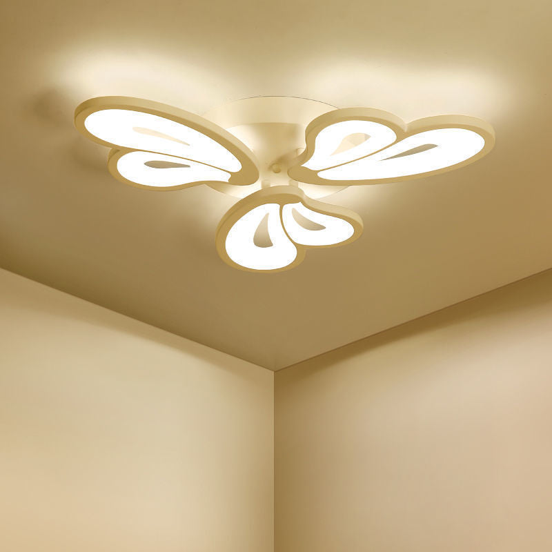 Gold Acrylic 3 Butterfly Ceiling Light