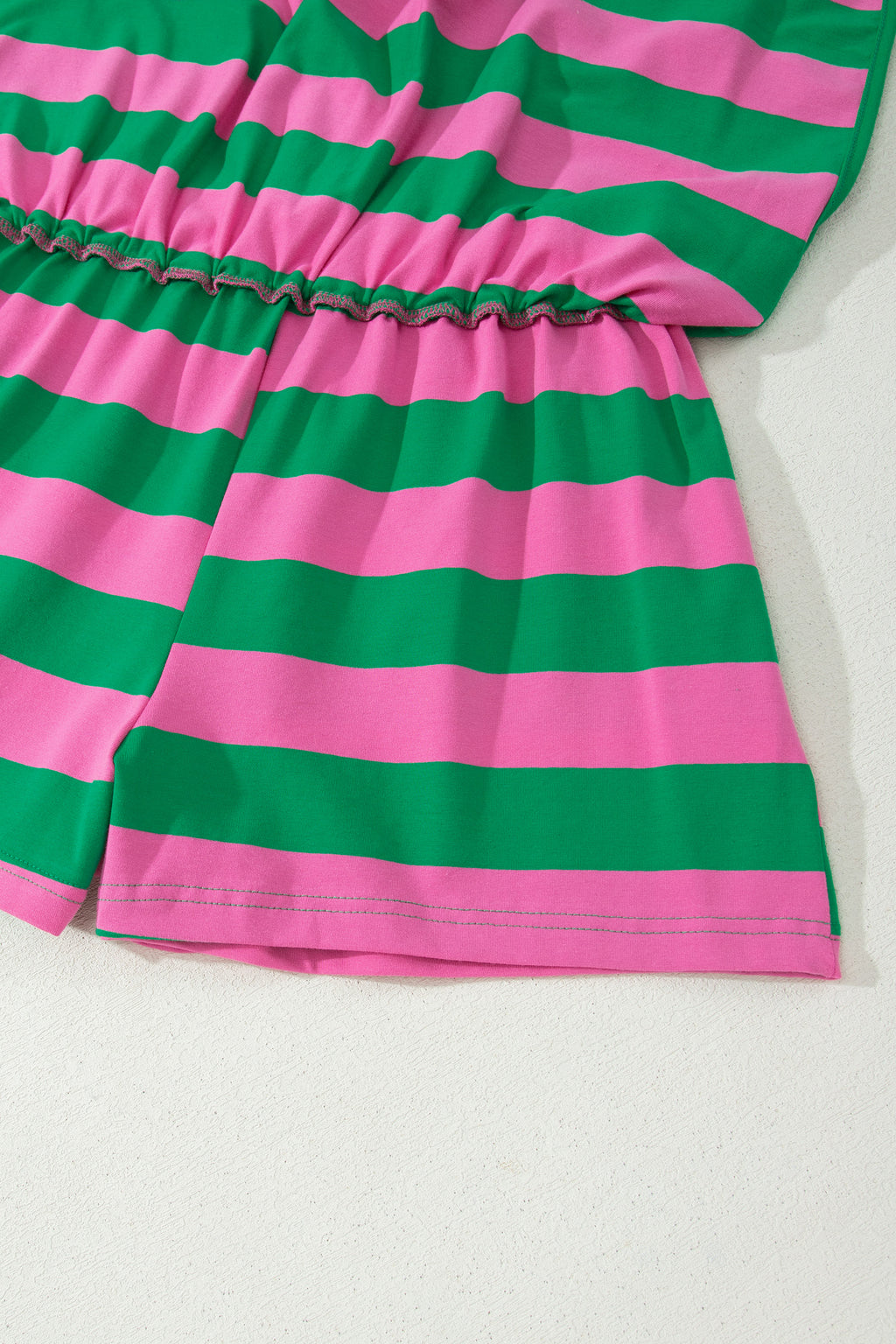 Striped Dolman Tee & Drawstring Skort Set – Women’s Athletic 2-Piece Outfit Dear-Lover Dropshipping Two Piece Sets/Short Sets