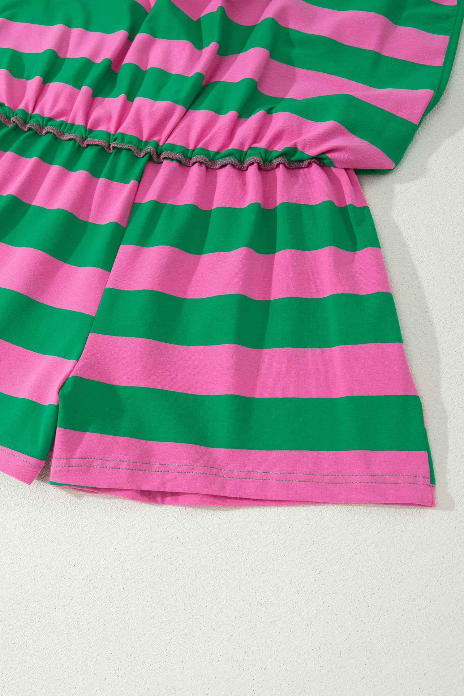 Striped Dolman Tee & Drawstring Skort Set – Women’s Athletic 2-Piece Outfit Dear-Lover Dropshipping Two Piece Sets/Short Sets