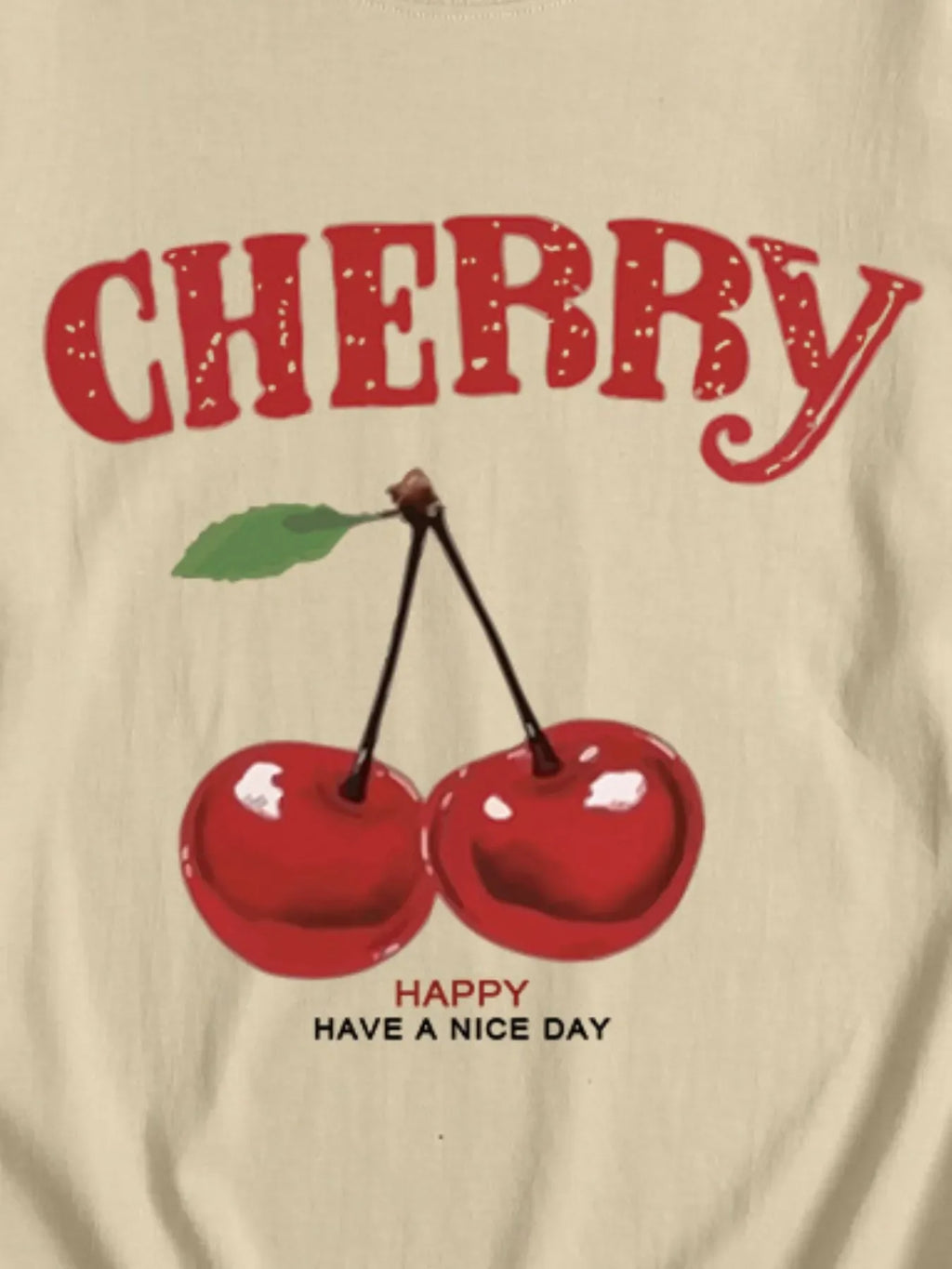Trendy Cherry Graphic T-Shirt Bazaare Mart Cherry T-Shirt