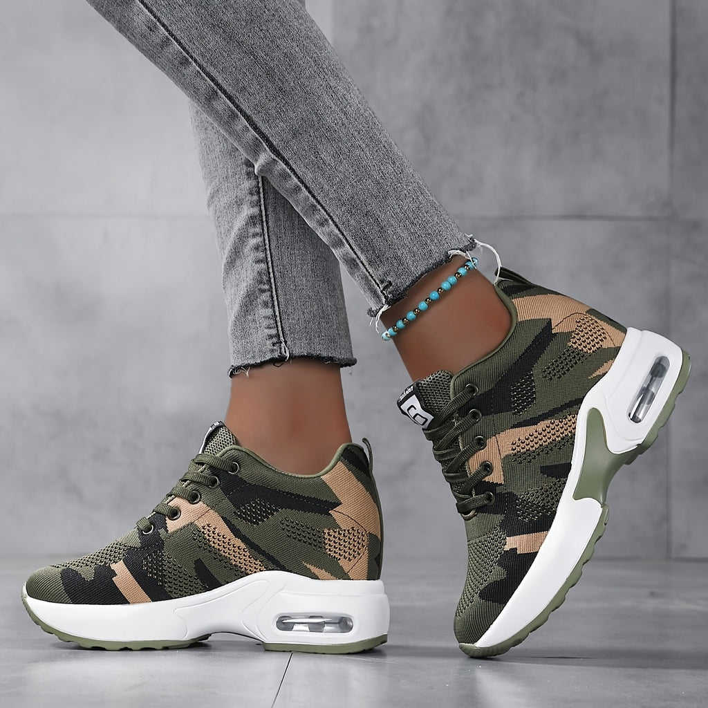 Women's Camo Breathable Mesh Sneakers