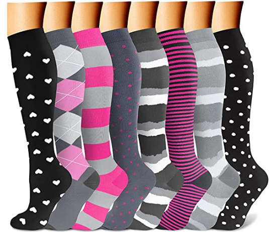 Knee High 6pk Compression Socks