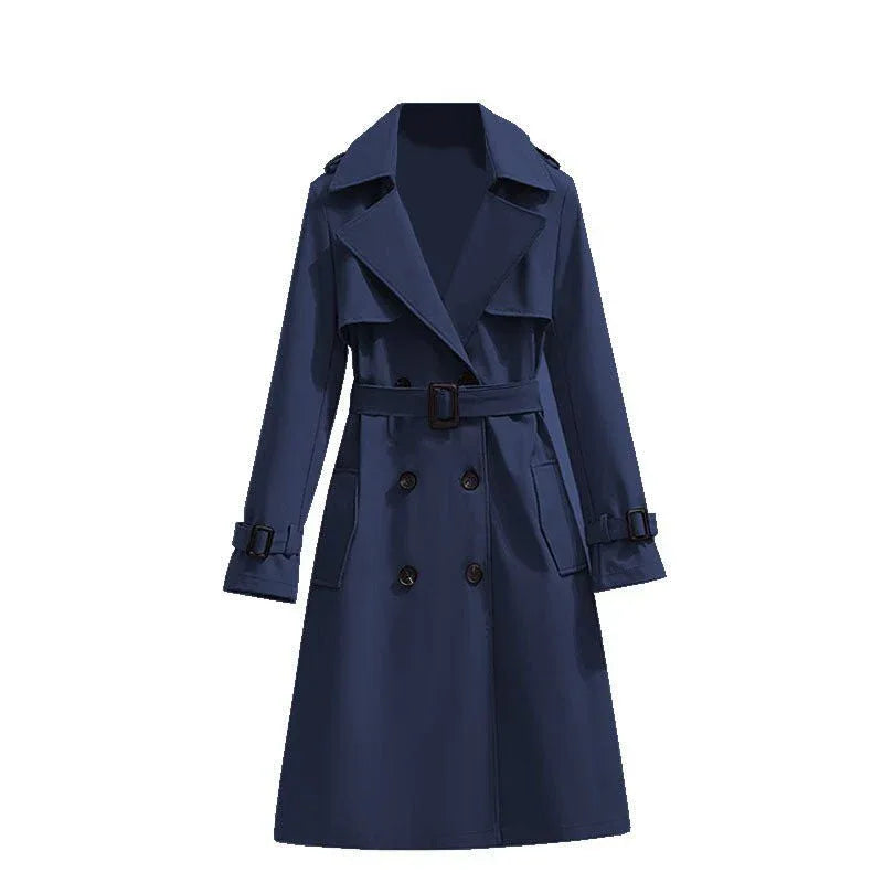 Classic Trench Coat Dark Blue Bazaare Mart Trench Coat