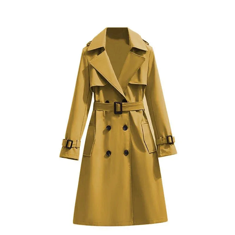 Classic Trench Coat Lemon Yellow Bazaare Mart Trench Coat