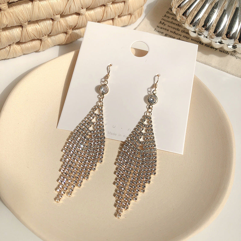 Personality Tassel and Stud Earrings