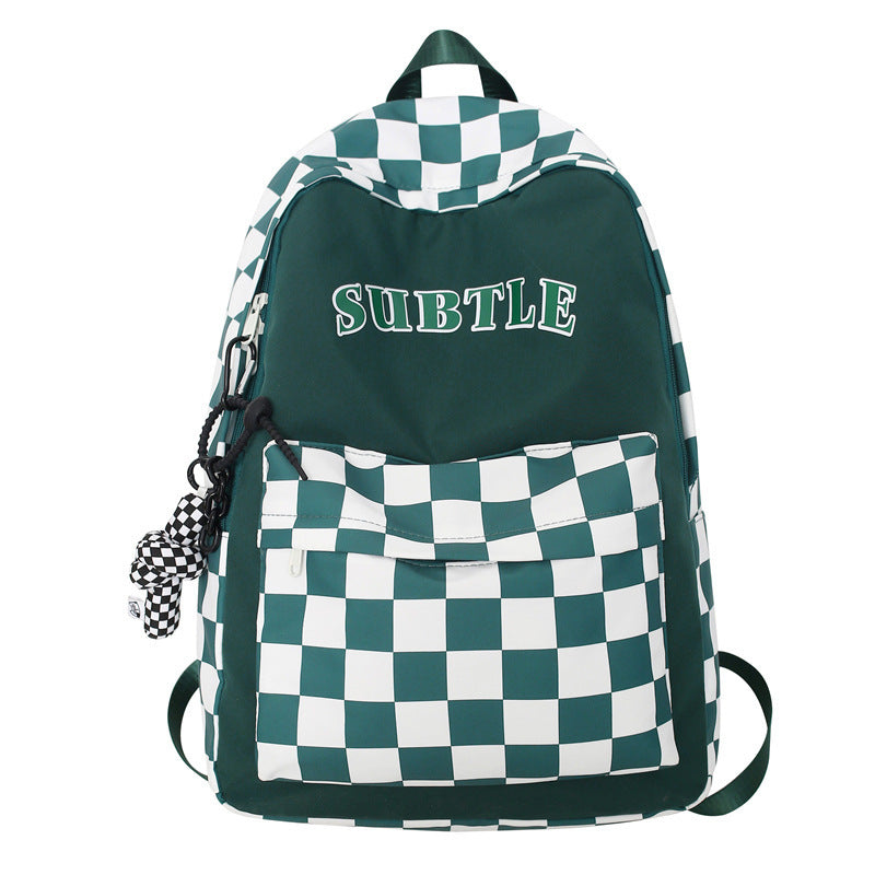 Trendy Checker Student Backpack