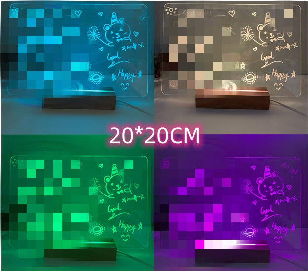 Luminous Acrylic Message Board