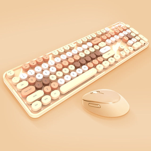Candy Colored Wireless Keyboard/Mouse Set - Bazaare Mart