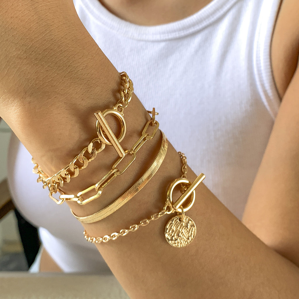 Metal Bracelet Set