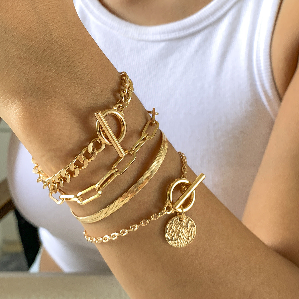 Metal Bracelet Set