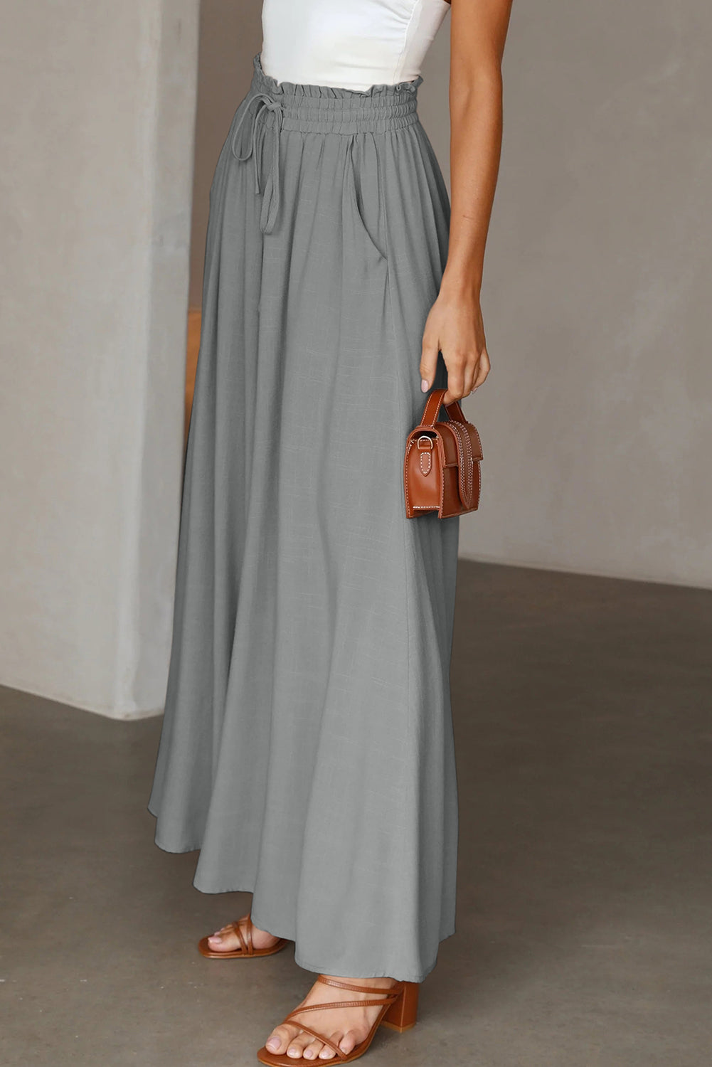 High Waist Wide Leg Pants