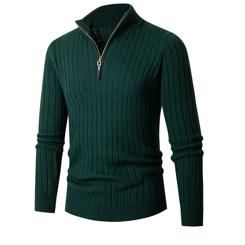 Men's Slim Fit Zip-up Pullover Sweater