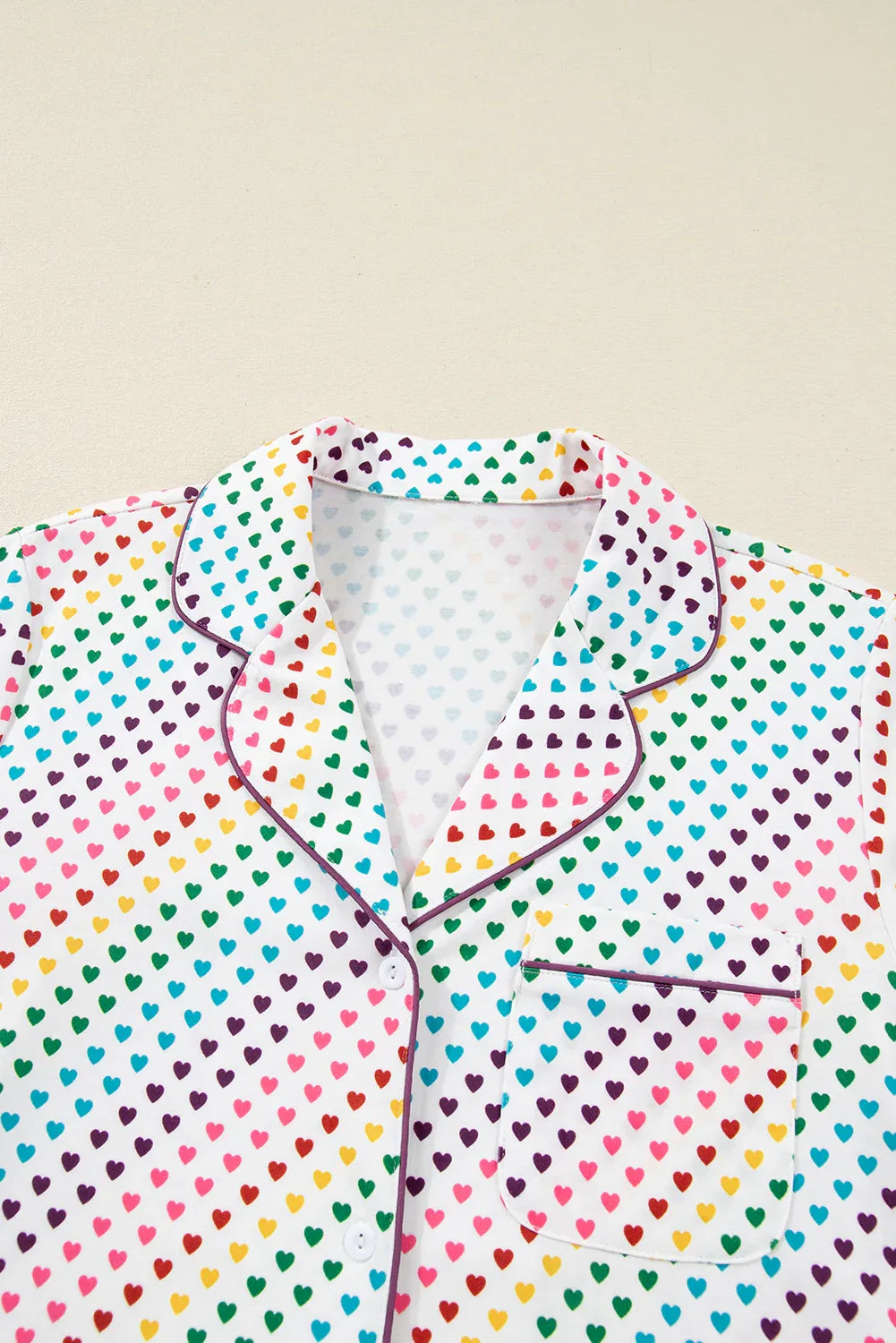 Rainbow Heart Pajama Set Bazaarre Mart Loungewear & Sleepwear/Sleepwear