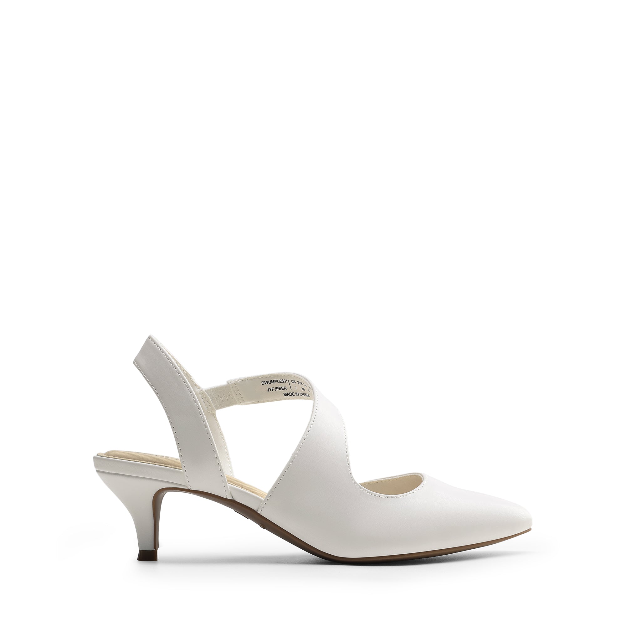 Low Kitten Heel Strappy Pumps