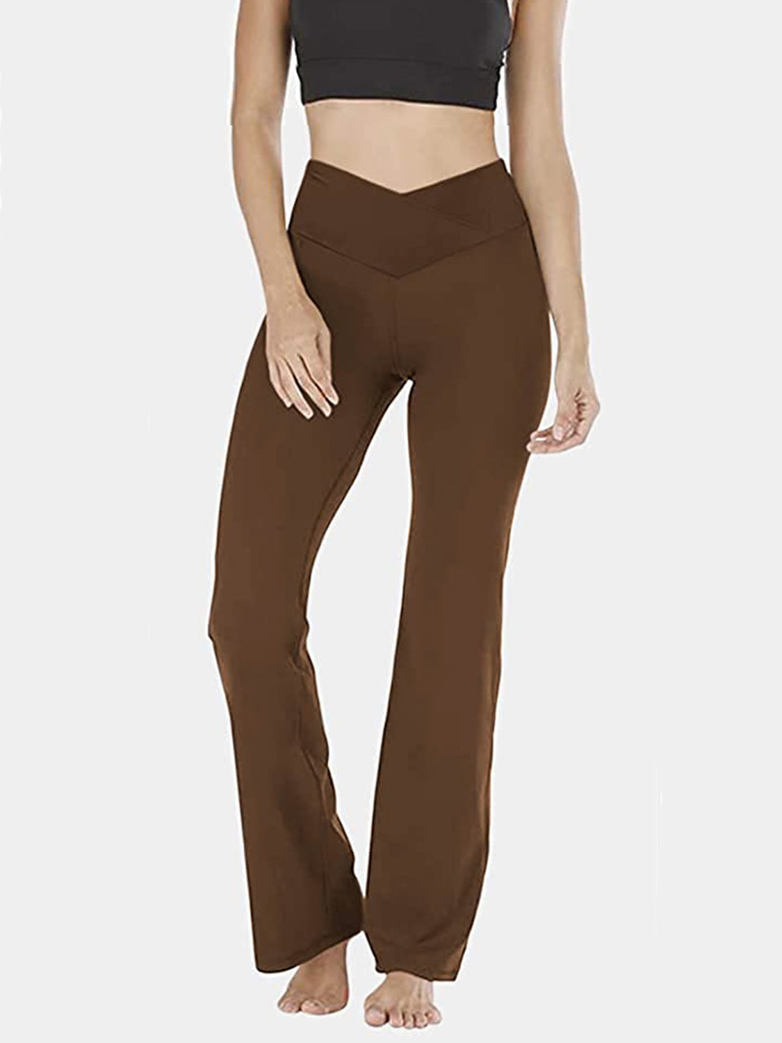 V-Waist Bootcut Long Slacks