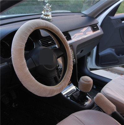 Winter Wool Plush Steering Wheel Cover