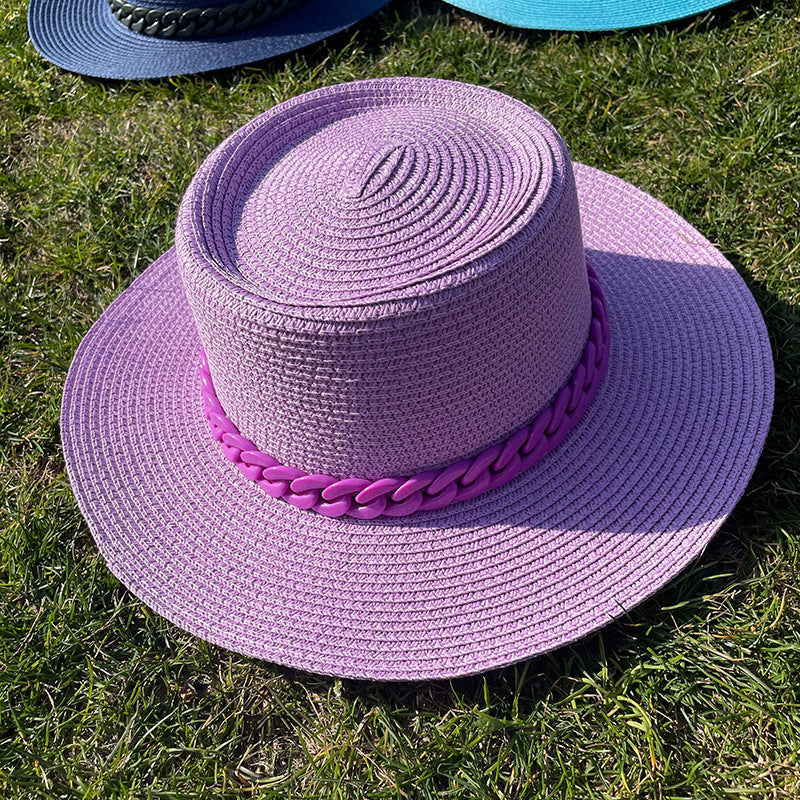 Colorful Chain Straw Hat