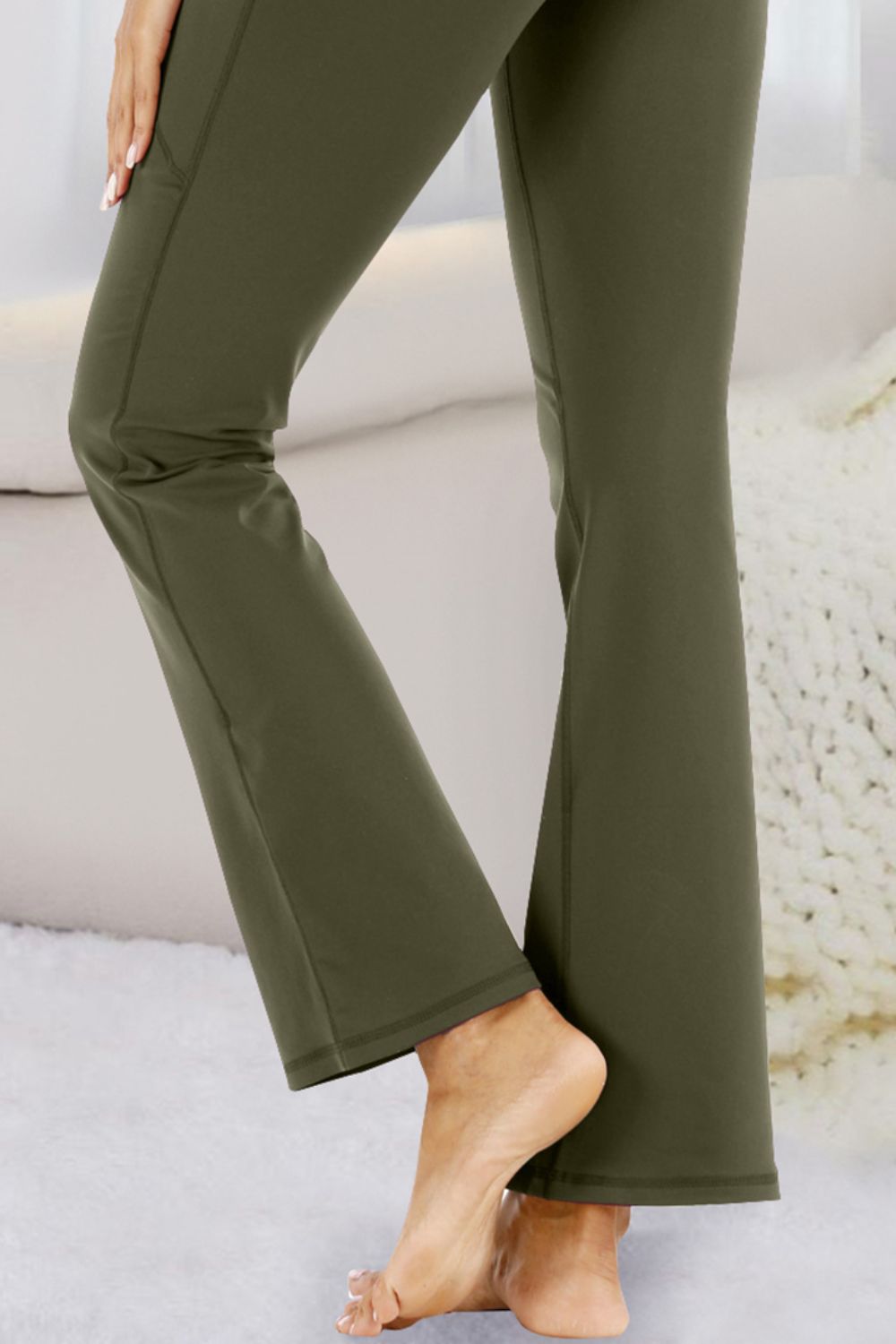 Boot Cut Leggings with Pockets