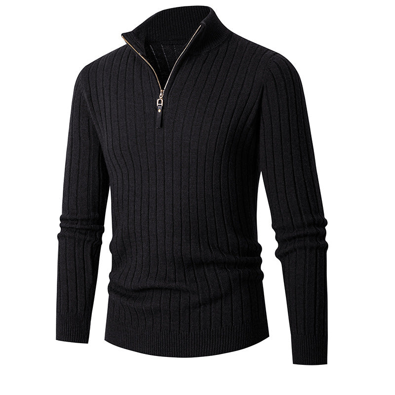 Men's Slim Fit Zip-up Pullover Sweater