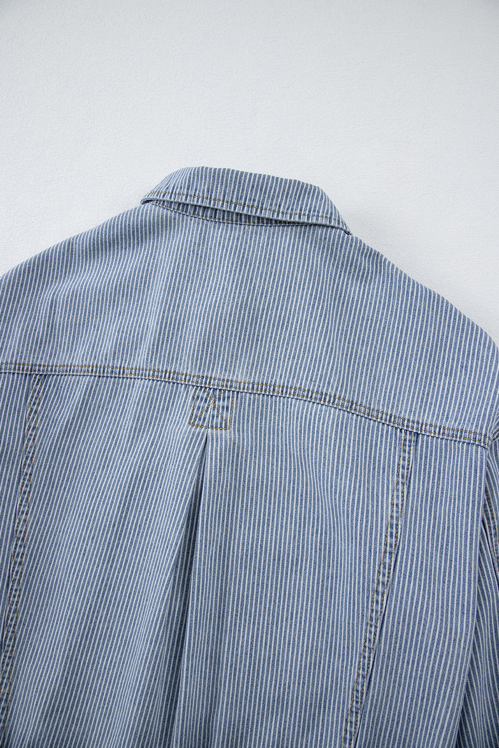 Blue Striped Denim Jacket