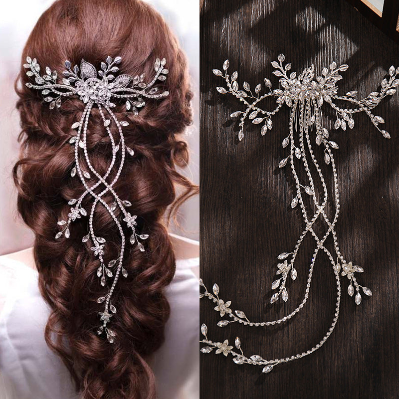 Beaded Floral Bridal Comb
