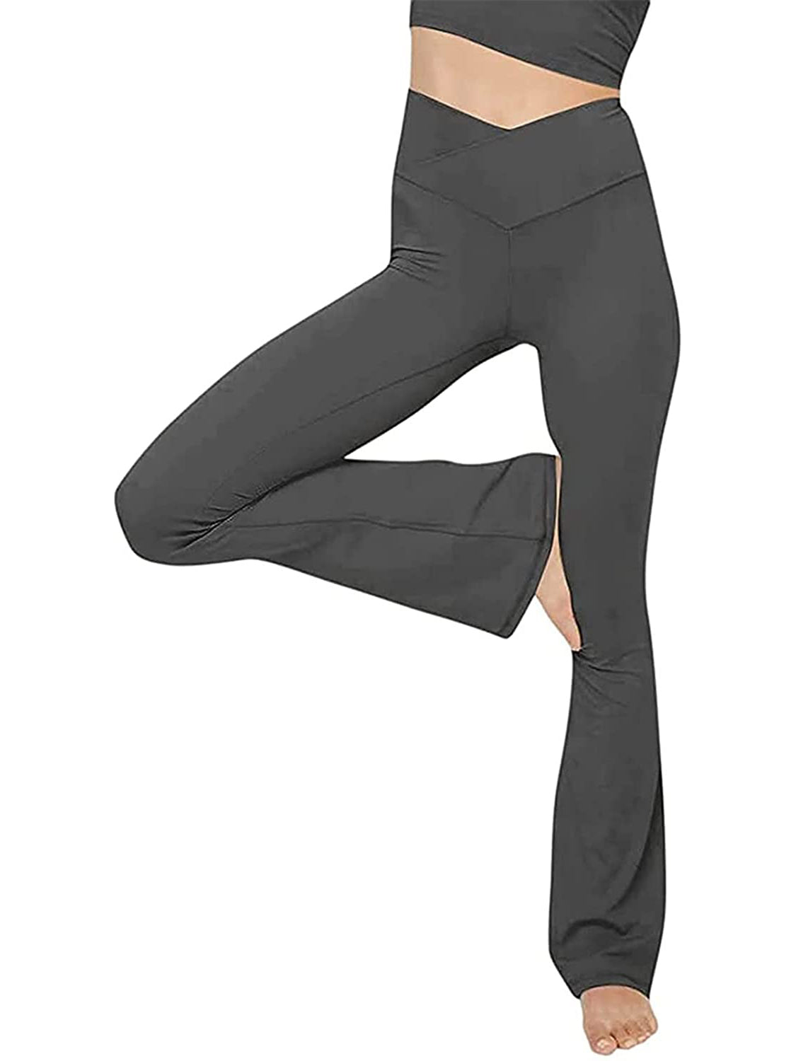 V-Waist Bootcut Long Slacks