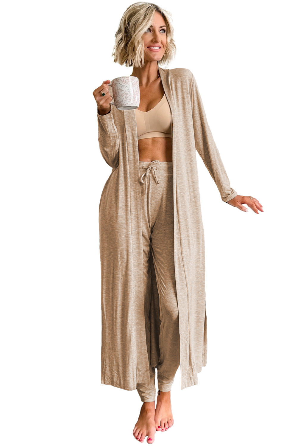 Cardigan and Skinny Pants Lounge Set