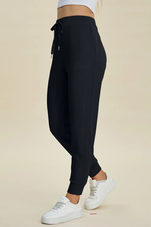 Air Scuba Drawstring High Waist Joggers Bazaare Mart Fur Lined Sweat Pants