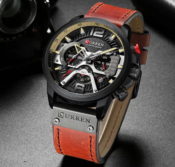 Leather Watch - Bazaare Mart