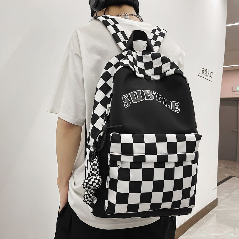 Trendy Checker Student Backpack