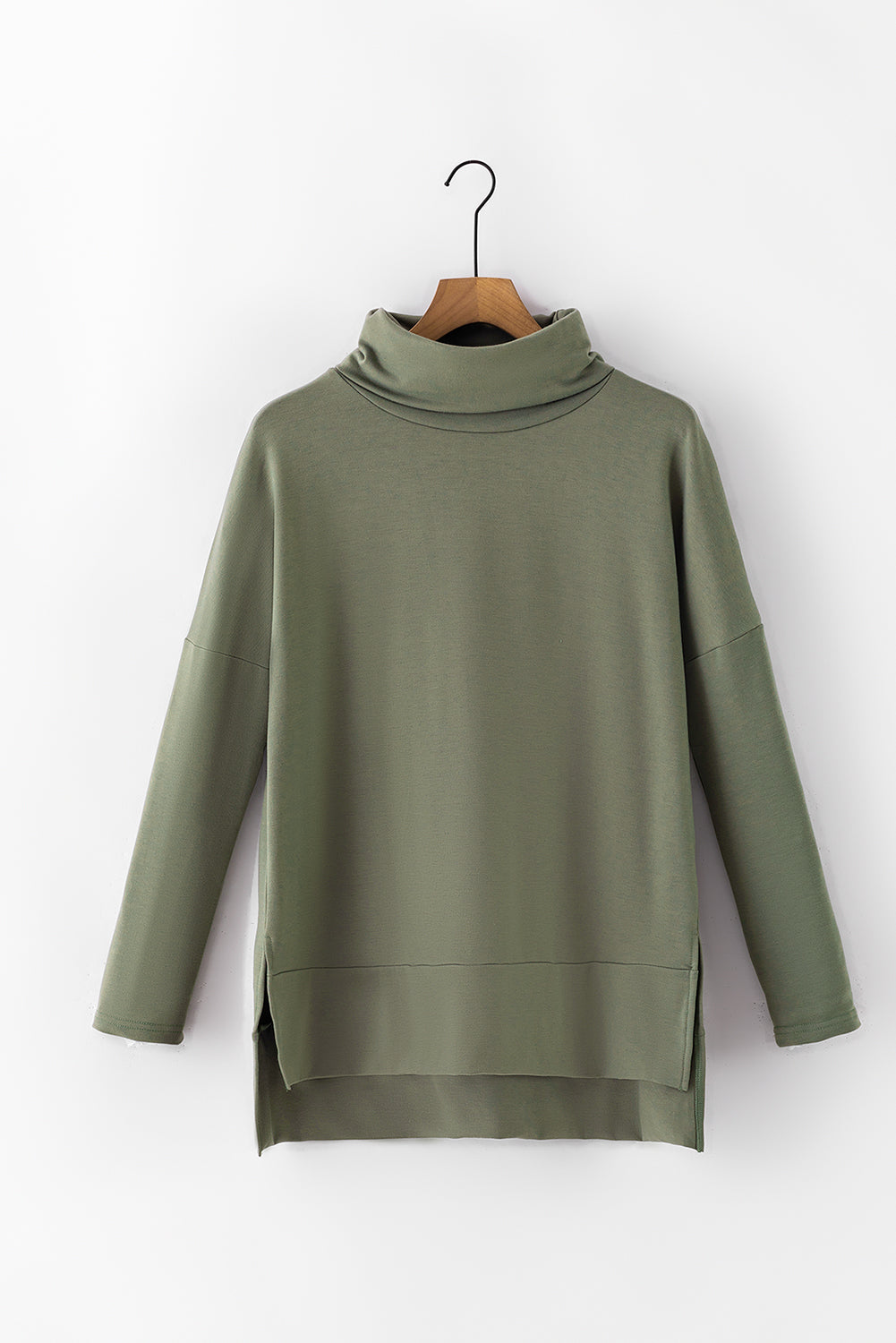 Sage Long Sleeve Cowl Neck Top