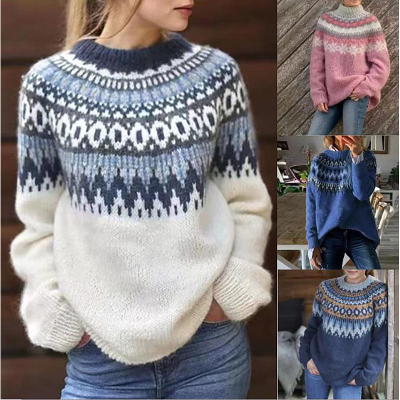 Women's Vintage Ski Sweater