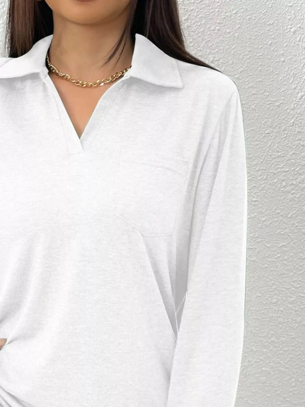 Casual Long Sleeve Polo T-Shirt Bazaare Mart Casual Long Sleeve Polo T-Shirt