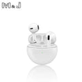 Air Pro 6 TWS Bluetooth Headset White Bazaare Mart Bluetooth Headset