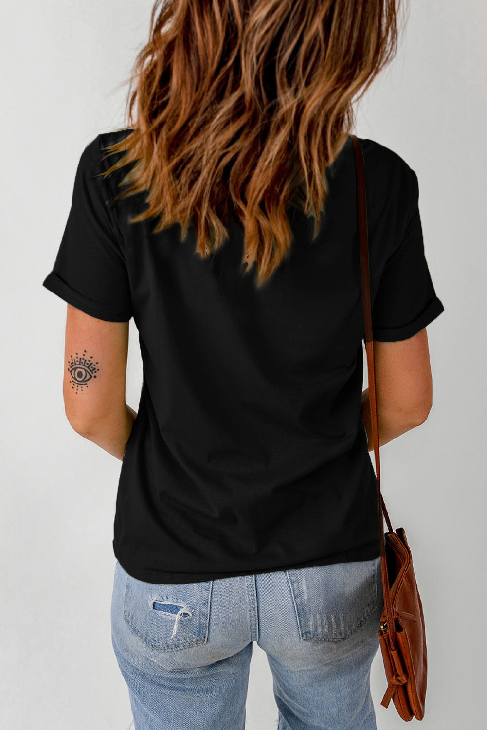 Black Hello Fall Pumpkin Graphic T Shirt