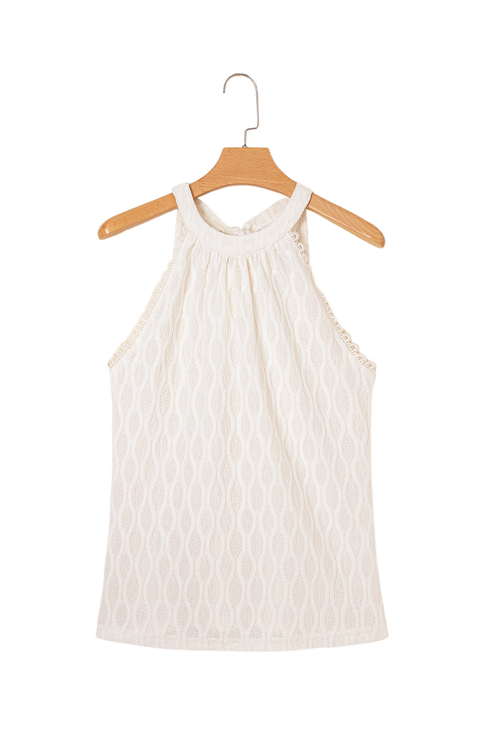 Beige French Textured Halter