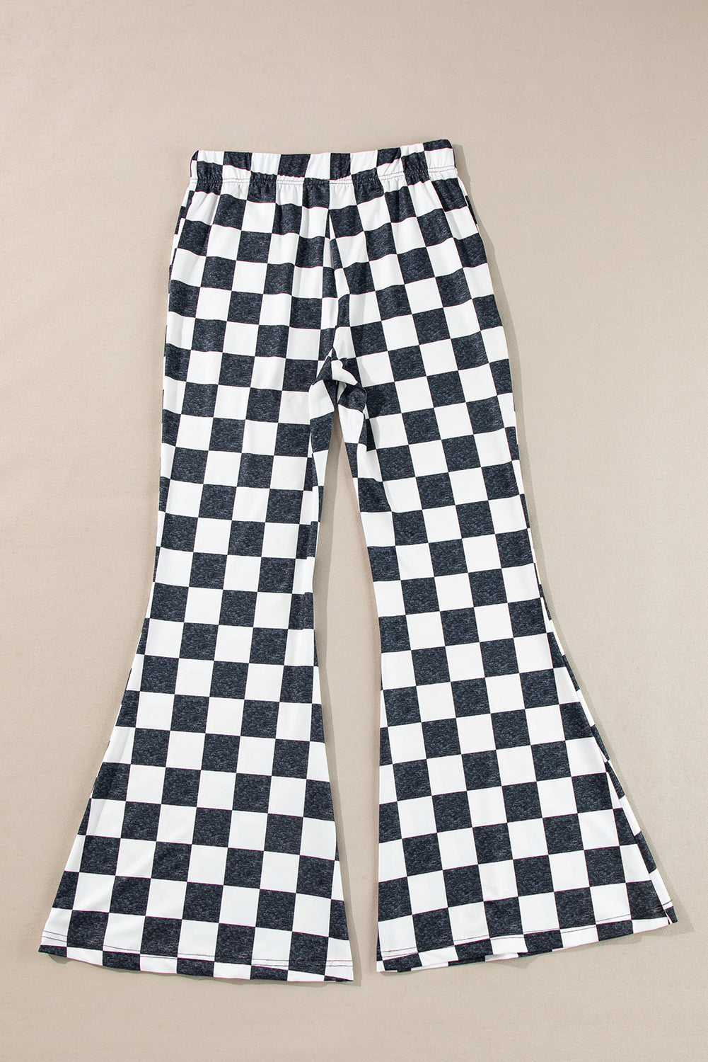 B&W Checkerboard Flare Pants