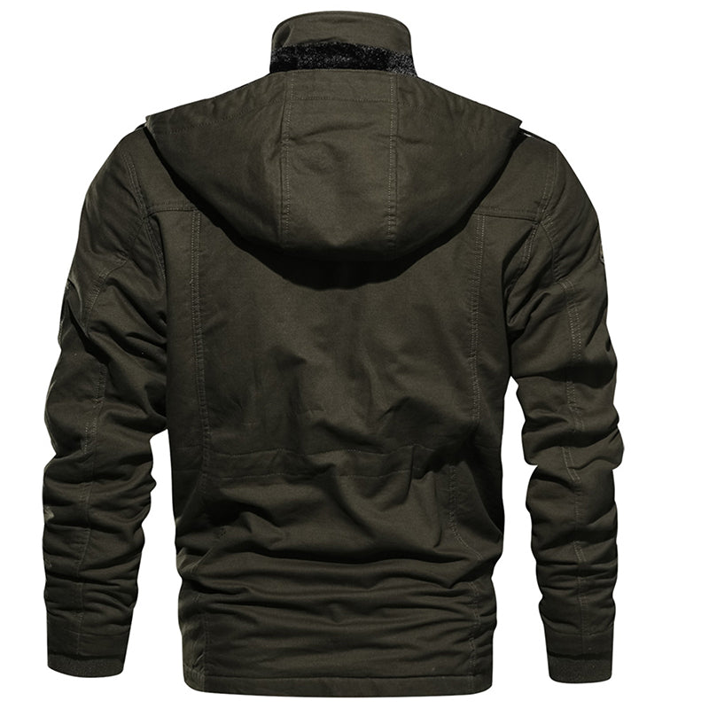 Men's Hooded Thermal Military Jacket