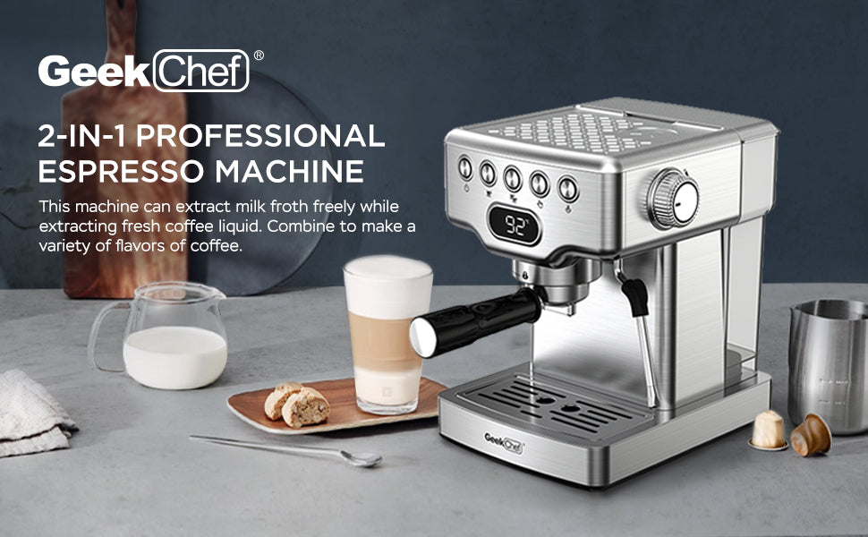 Geek Chef Espresso Machine - Bazaare Mart