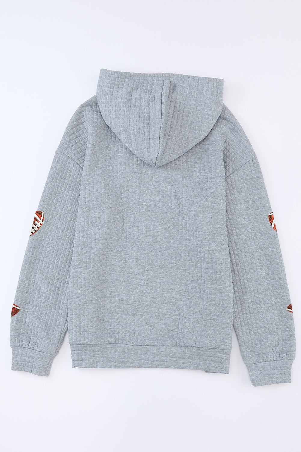 Grey Football Hoodie