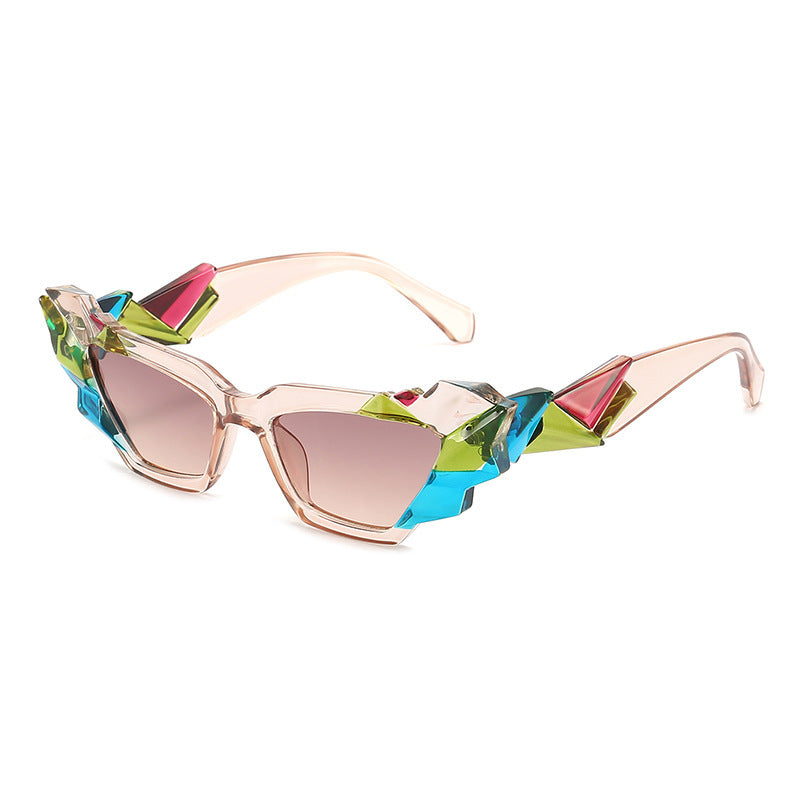 Women's Colorful Irregular Sunglasses