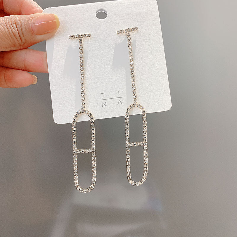 Personality Tassel and Stud Earrings