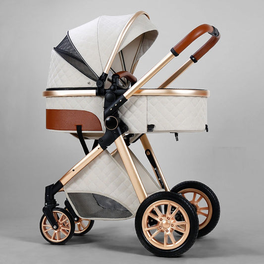 Beige Newborn Stroller